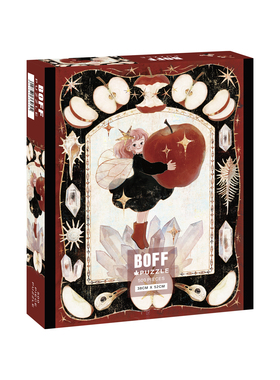 BOFF苹果水晶和星星500p闪耀复古卡通简约插画拼图小众装饰画解压