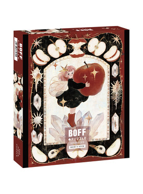BOFF苹果水晶和星星500p闪耀复古卡通简约插画拼图小众装饰画解压