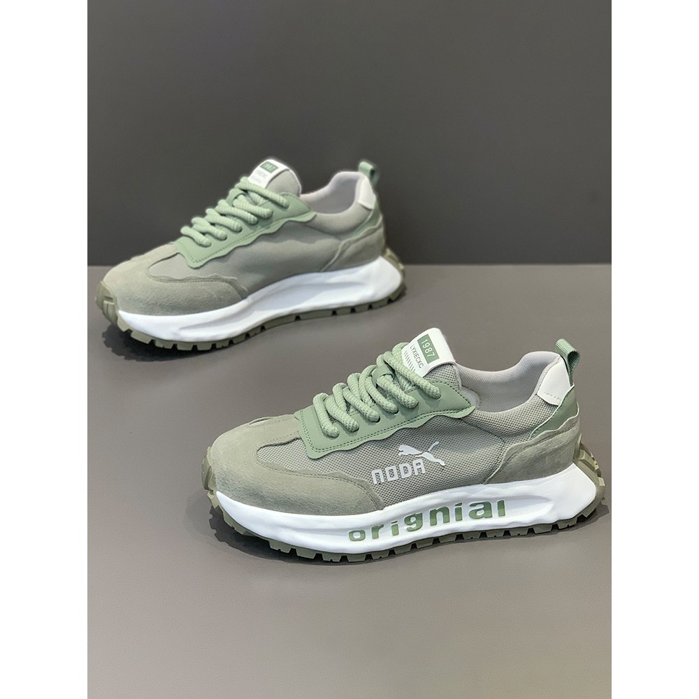 正品牌官方男鞋秋季新款透气网面运动休闲鞋软底增高老爹鞋阿甘鞋