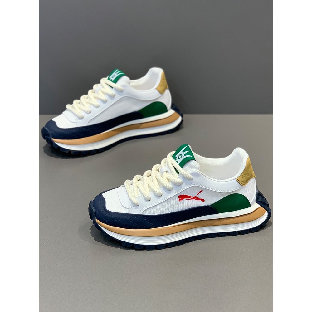 正品牌官方欧洲站男鞋新款夏季透气百搭运动休闲鞋厚底增高鞋阿甘