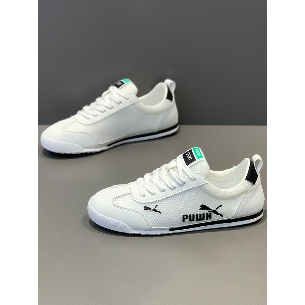 正品牌官方阿甘鞋男新款秋季透气网面休闲德训鞋轻便软底耐磨小白