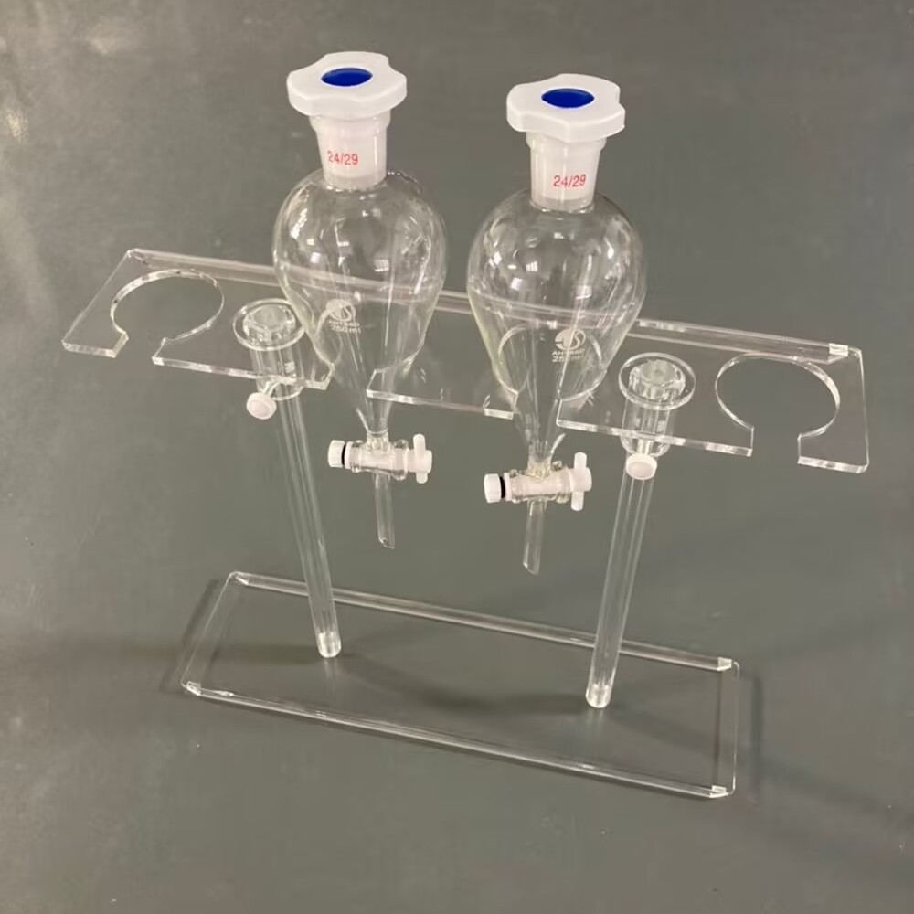 有机玻璃分液漏斗架250/500/1000ml加厚材质耐酸碱2/4/6孔漏斗架