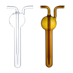 玻璃氧化瓶10/25/50/75ml氨氮化物氧化瓶玻璃吸收瓶白色棕色采样管 多孔玻板吸收管空气采集管 天博盛达