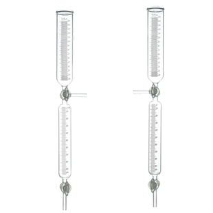 2165氨气分解测定器 氨分解管上筒150ml 下刻度100ml氨气分解率测定管氮化炉渗氮炉氨分解率测定管天博盛达