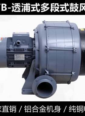 三叶轮风机HTB系列多段鼓风机透浦多段式高压风机