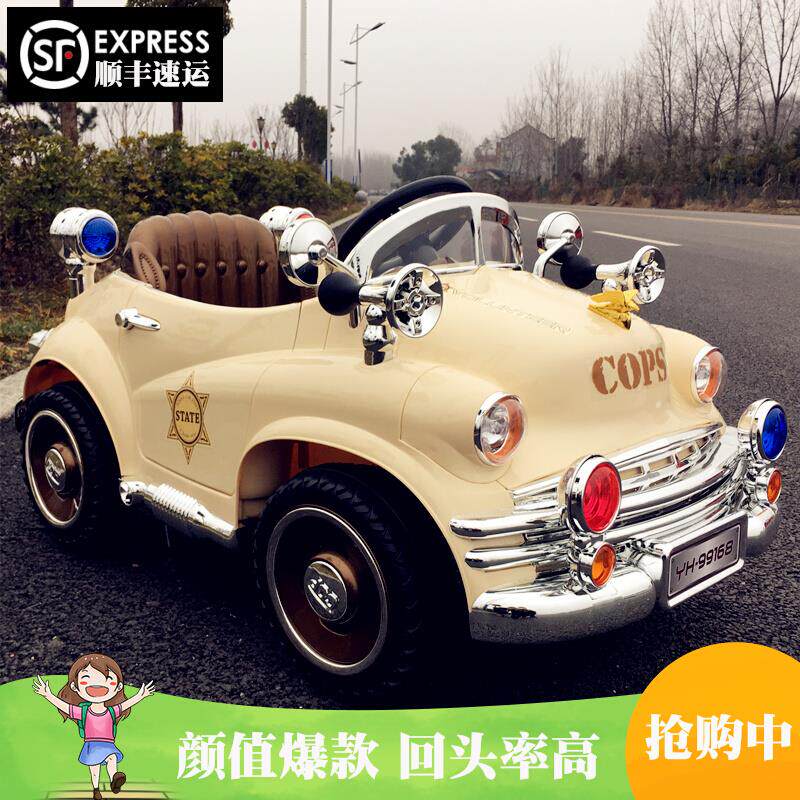 网红儿童电动车汽车四轮可遥控女孩公主款男宝宝小孩玩具车可坐人