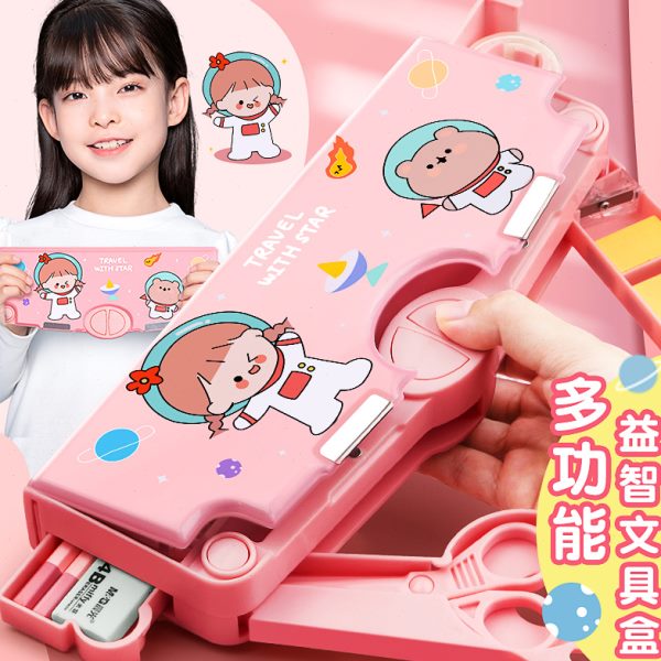 高级幼儿园盒2022盒笔盒学生用三年级女自动创意笔袋生儿童铅笔双