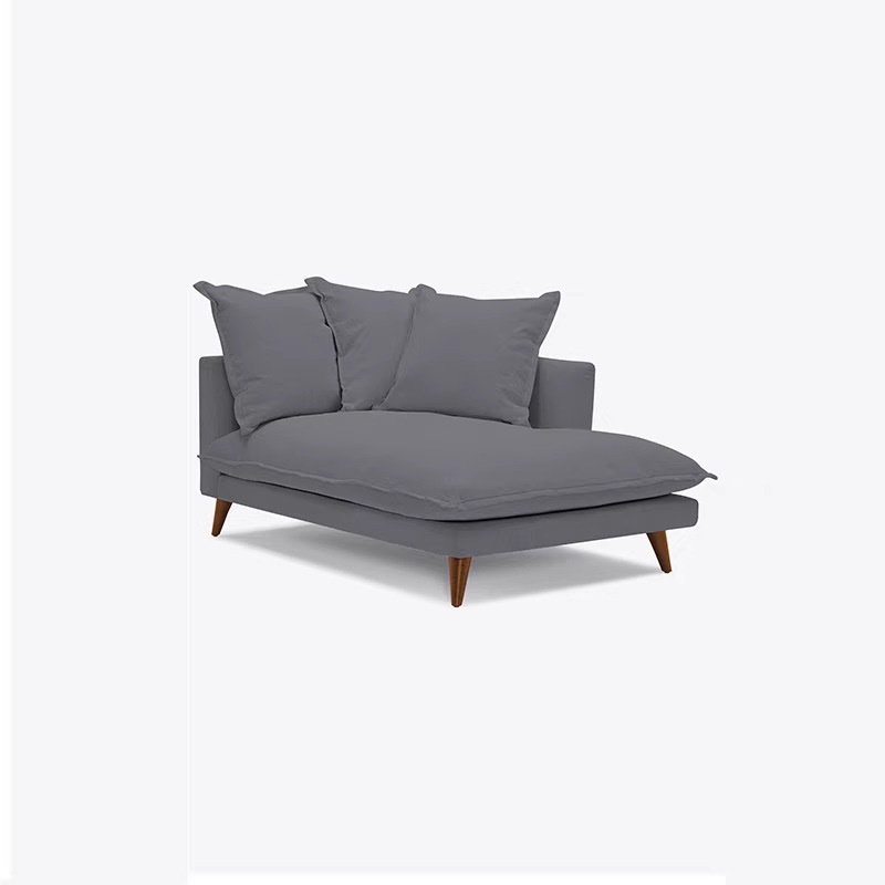 美式乡村简约网红款布艺沙发床可折叠两用小户型客厅单人贵妃躺椅