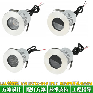 户外防水LED地埋灯65MM5W3000K2700K公园广场别墅花园酒店庭院灯