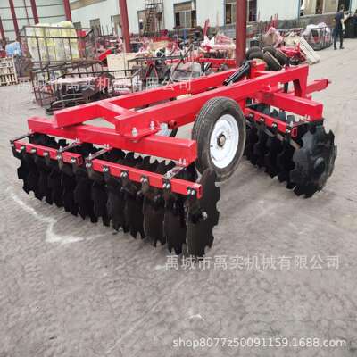 拖拉机后置农田犁耙机重型液压牵引耙翻土灭茬土地耕作重耙