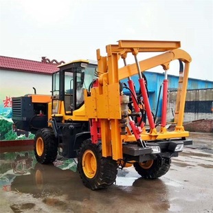 鼎东护栏打桩机护栏钻孔打桩机 波形液压高速路打桩机