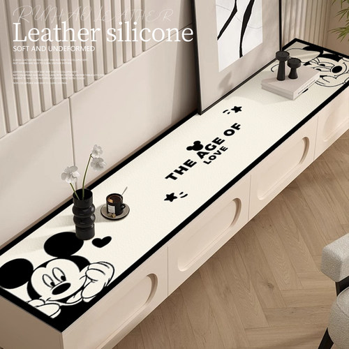 鞋柜电视柜桌垫皮革pvc卡通