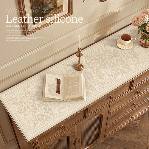 鞋柜就归餐边柜桌垫皮革复古