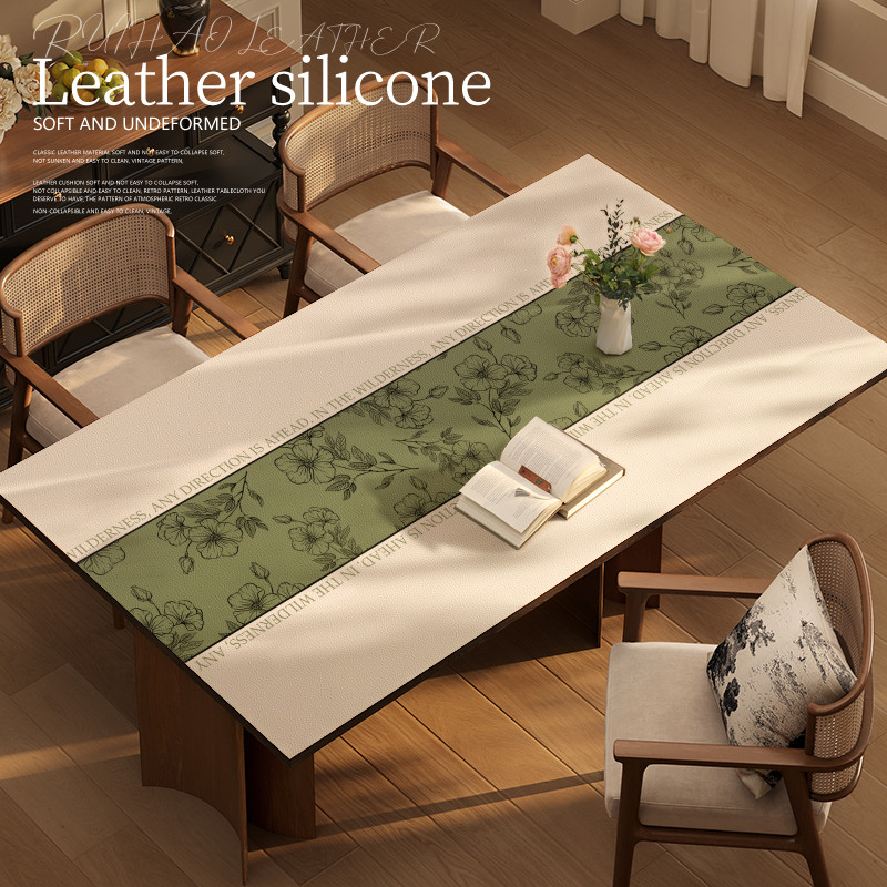 美式桌布免洗台面轻奢高级感茶几防水隔热台布餐桌垫防油保护垫子,居家布艺,桌布,淘宝优惠券,粉丝福利购,淘宝优惠卷