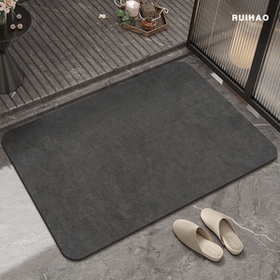 高级浴室吸水地垫加厚硅藻泥防滑洗手间厕所卫生间门口速干脚垫子
