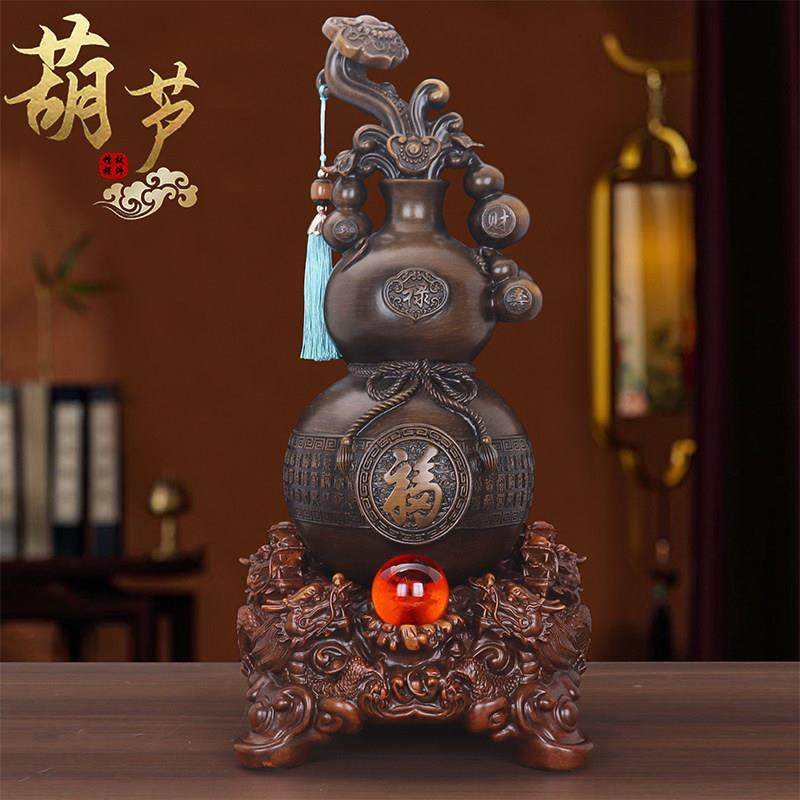 招财龙葫芦摆件水晶球纳福镇宅家居客厅酒柜玄关办公开业乔迁装饰,家居饰品,国学摆件,淘宝优惠券,粉丝福利购,淘宝优惠卷