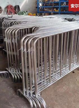 广西南宁优质不锈钢铁马围栏护栏围挡隔挡32管38管交通设施管制