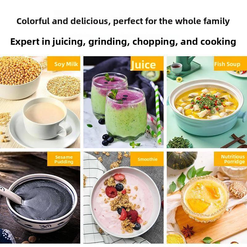 旭帝110v出口破壁机家用绞肉小家电米糊机免滤不锈钢豆浆机料理机