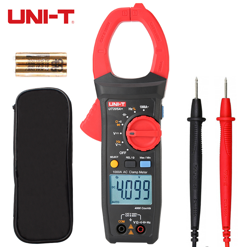 优利德UT205A+钳形表高精度钳型数字万用表智能防烧电流表UT206A+