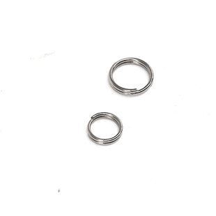 不锈钢双圈双层连接圈不掉色饰品挂件圆形扣环钥匙扣圈环diy配件