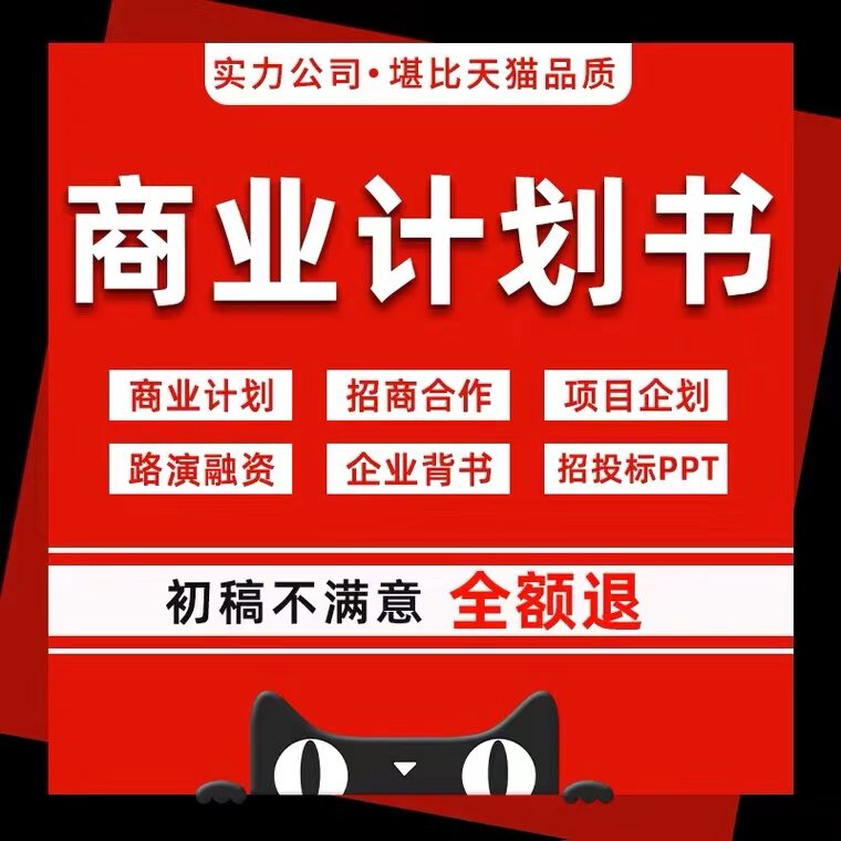 商业计划书ppt撰写可行性研究平面广告设计