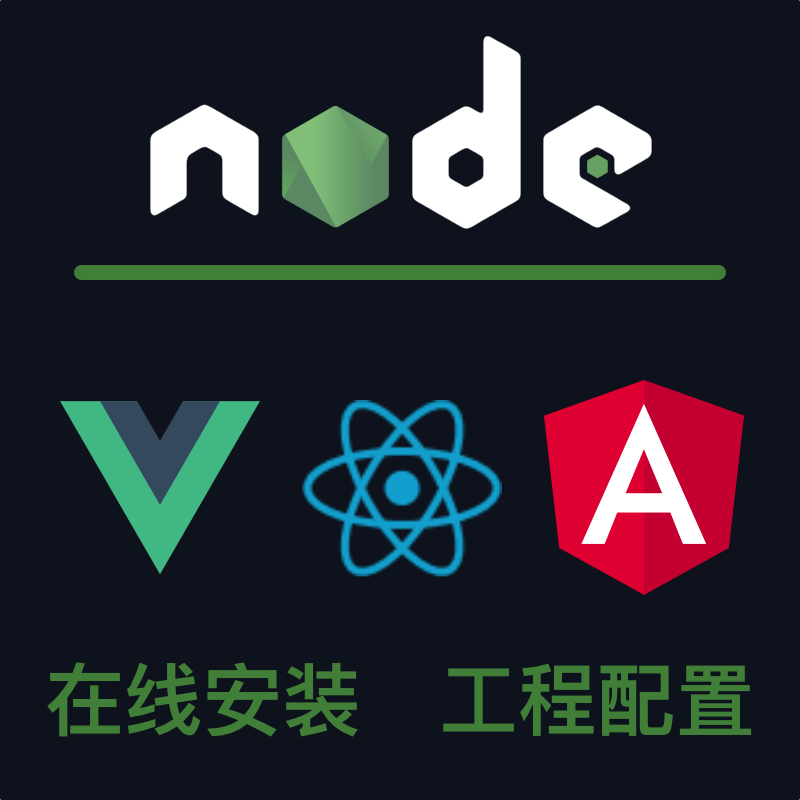 nodejs在线远程环境安装vue前端react项目api二次开发技术支持