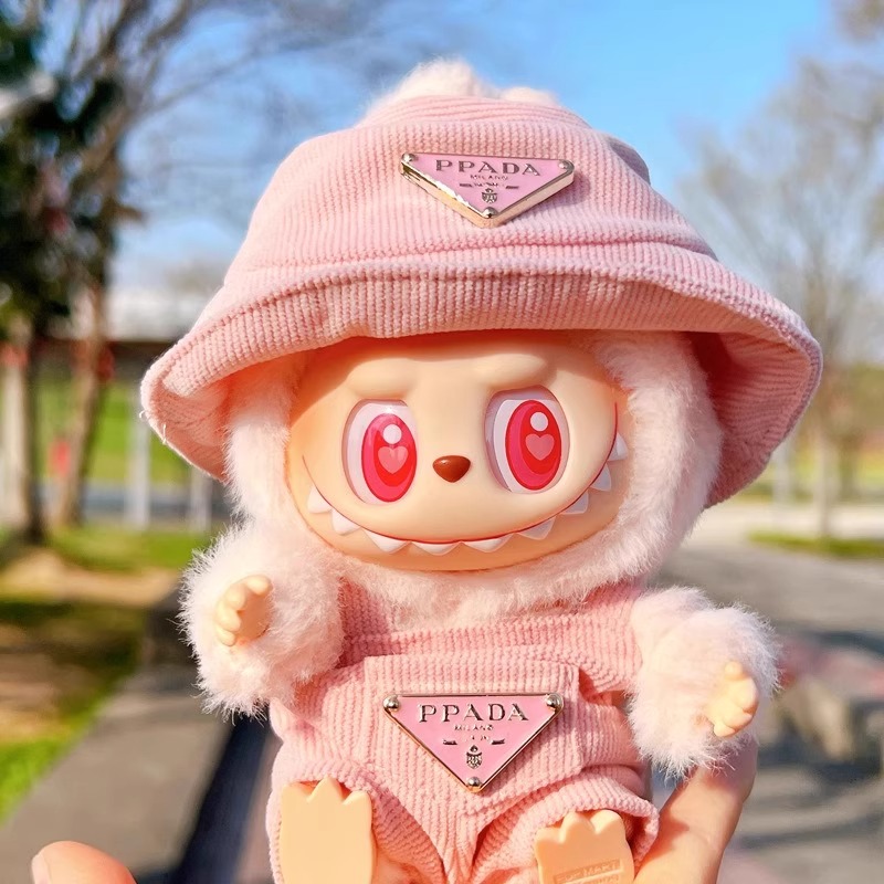 拉布布娃衣labubu公仔衣服娃衣一二代拉布布衣服坐坐派对马卡龙搪