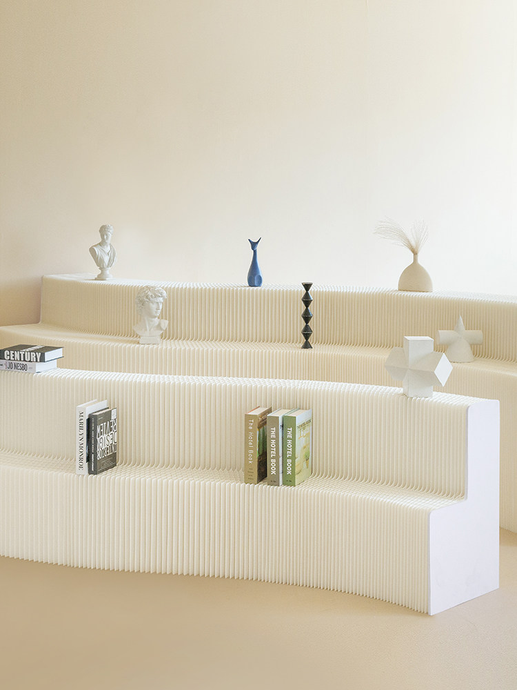 Booth Taichung Island Display Table Paper Strip Display Stand Clothing Store Foldable Display Cabinet