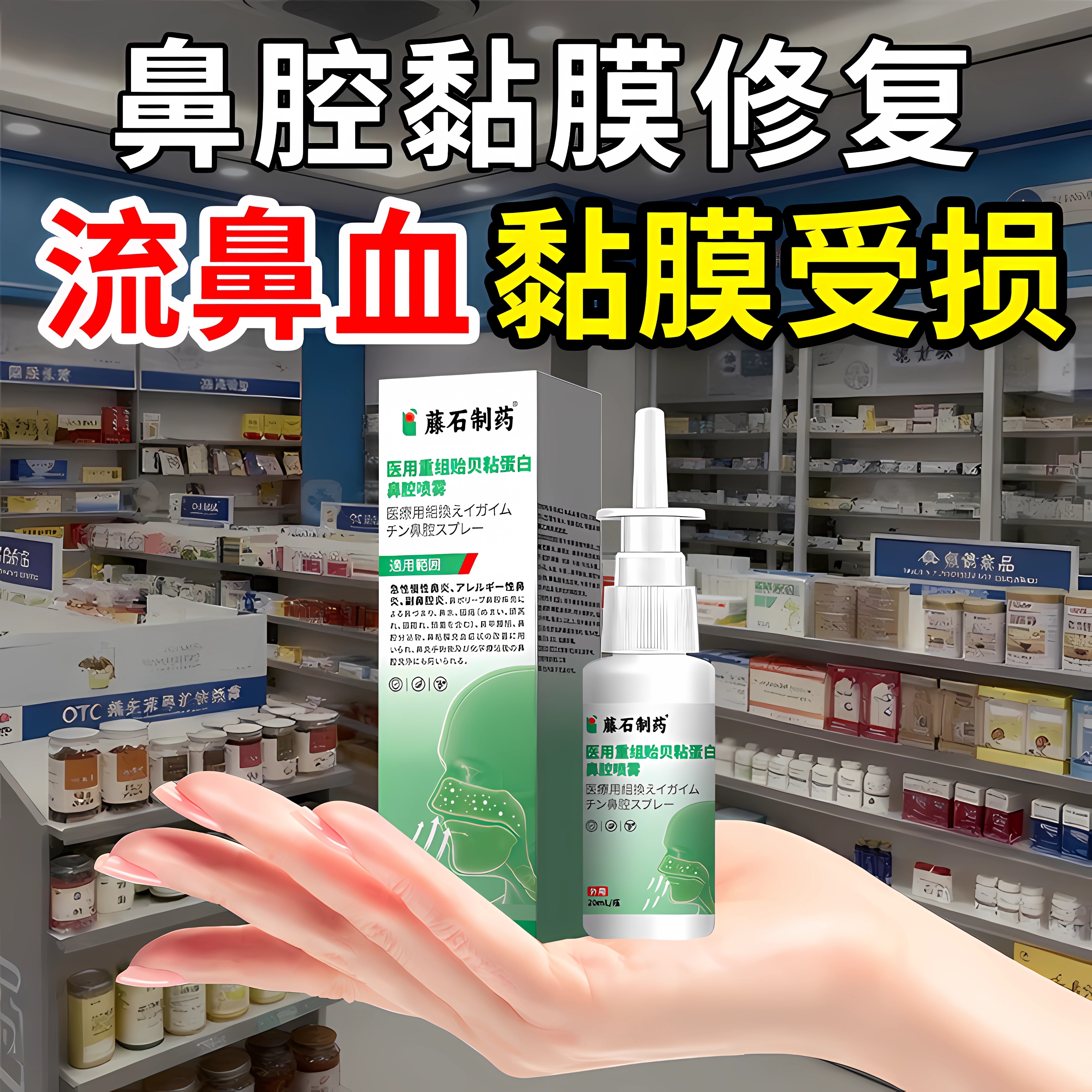 【医用级】流鼻血专用修复鼻粘膜