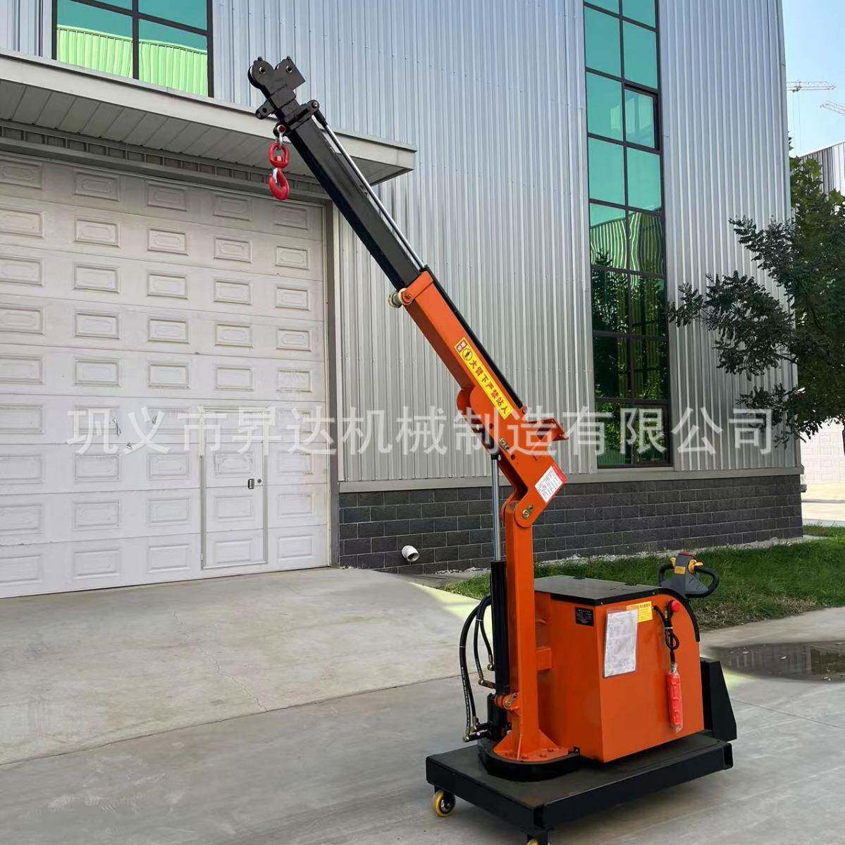 新款移动液压小吊机车间吊货电动小吊车手推伸缩平衡磨具配重车