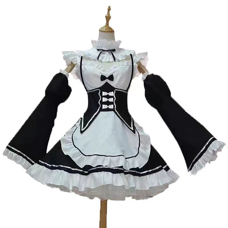 万圣节蕾姆cos服衣服拉姆cosplay女仆装从零开始的异世界生活服装图片