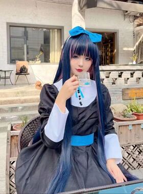 万圣节Panty吊带袜天使cos服潘迪cos服史朵巾全套动漫女仆装COSPL