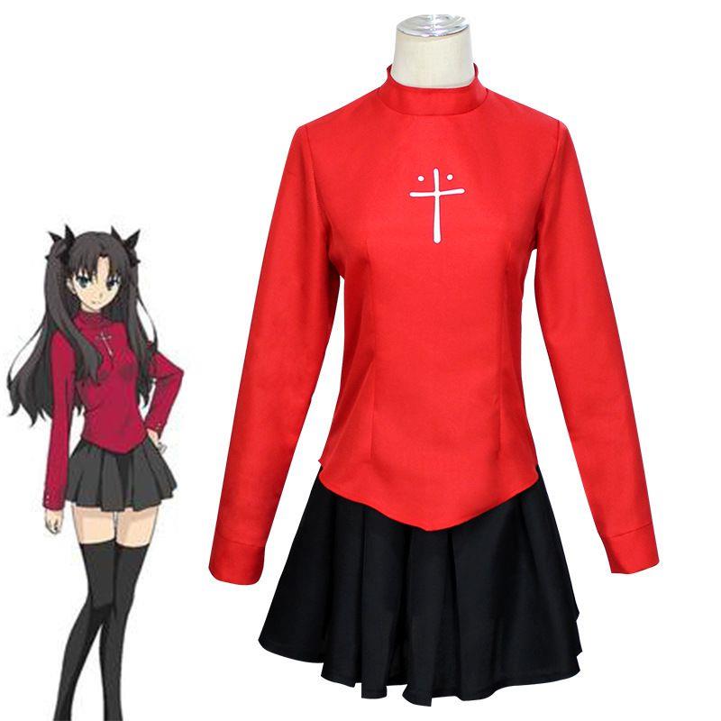 fatestaynight命运守护之夜远坂凛长袖千秋cos服学院cosplay套装