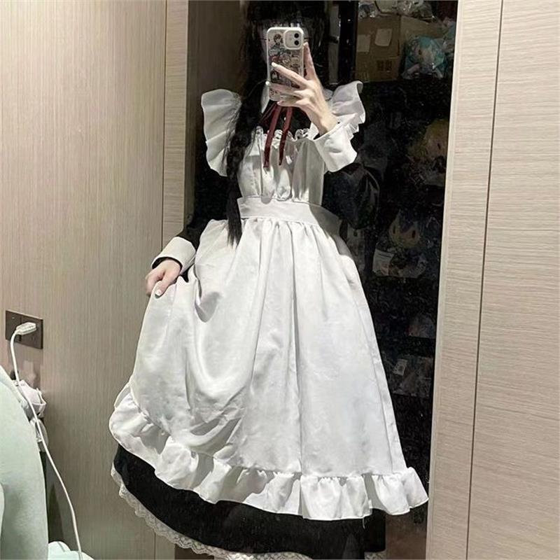 菲奇子女仆 长裙纯欲洛丽塔女仆装cos性感cosplay可爱日系连衣裙