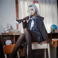 碧蓝档案cosplay服 普拉娜cos服蔚蓝黑阿罗娜黑子披风cos服套装