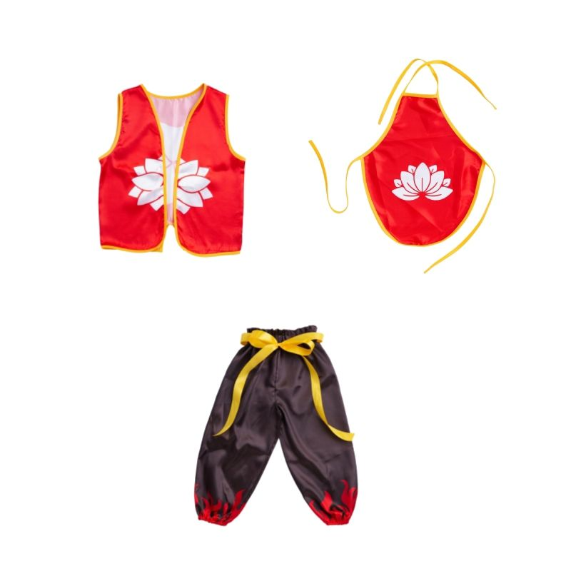 哪吒服装女童哪吒魔童闹海表演服装cos万圣节小哪吒套装动漫服装