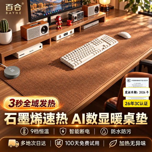 加热暖桌垫办公学习暖手