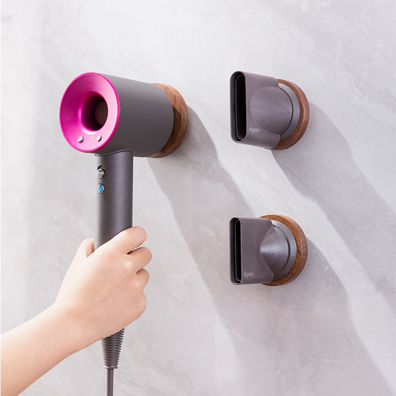 卫生间置物架f电吹风收纳挂架壁挂免打孔适用dyson戴森吹风机支架