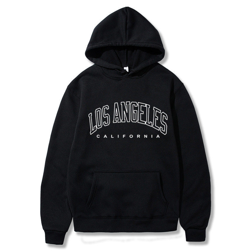 2023 LOS ANGELES 남성|여성 후드 긴 소매 루즈 캐주얼 S
