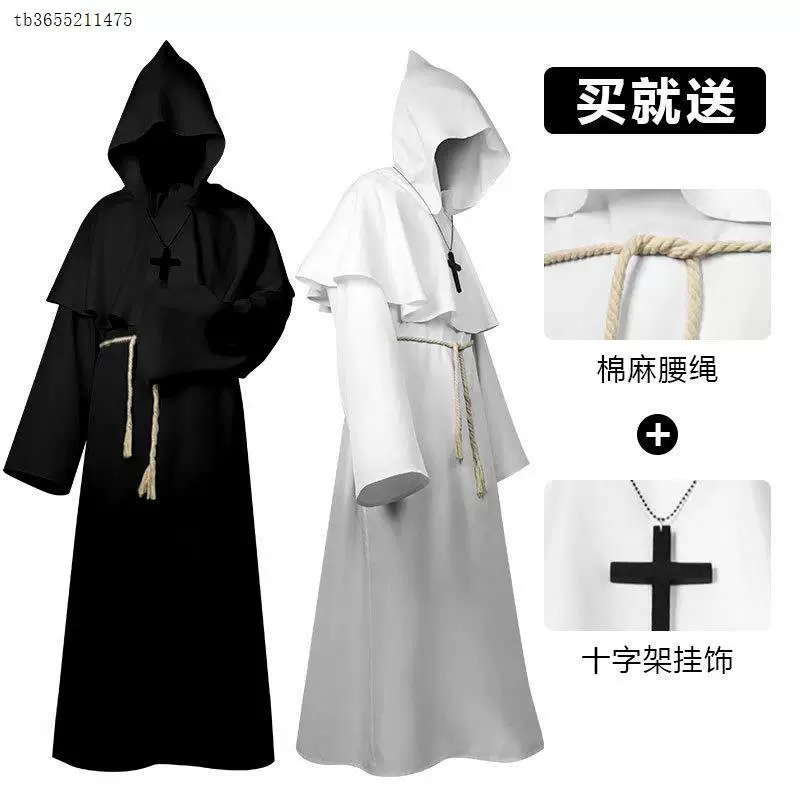 [A friar in a priests robe for Halloween巫师修士服牧师长袍]
