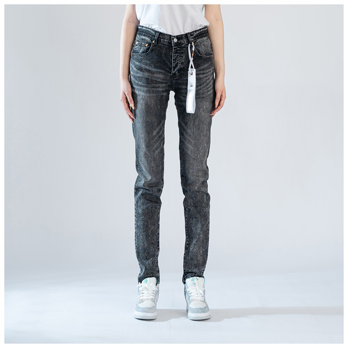 PUR jeans牛仔裤男修身显瘦欧美式高街复古基础款潮牌修身小脚裤