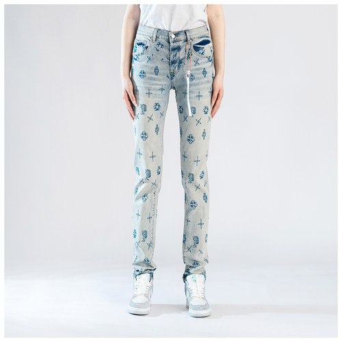 PUR jeans牛仔裤男修身显瘦欧美式高街基础款潮牌修身紧身小脚裤