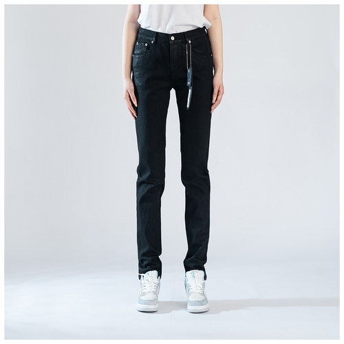 PUR jeans牛仔裤蜡裤男修身显瘦欧美式高街复古基础款小脚裤