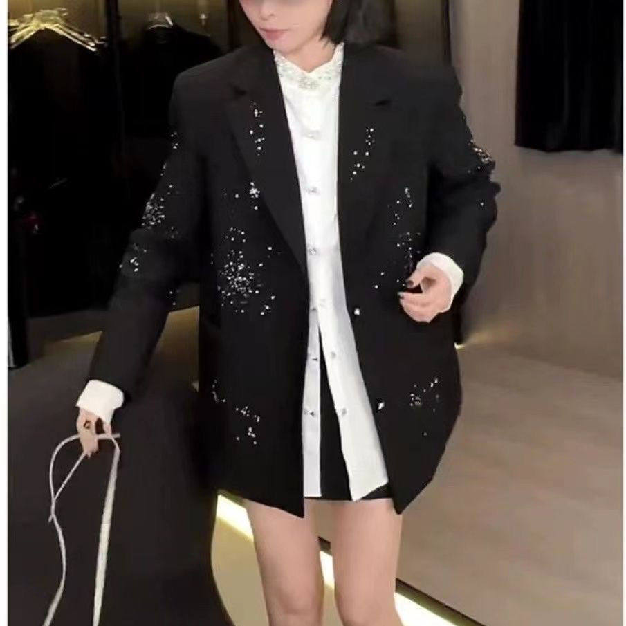 2024夏季短外套洋气烫钻