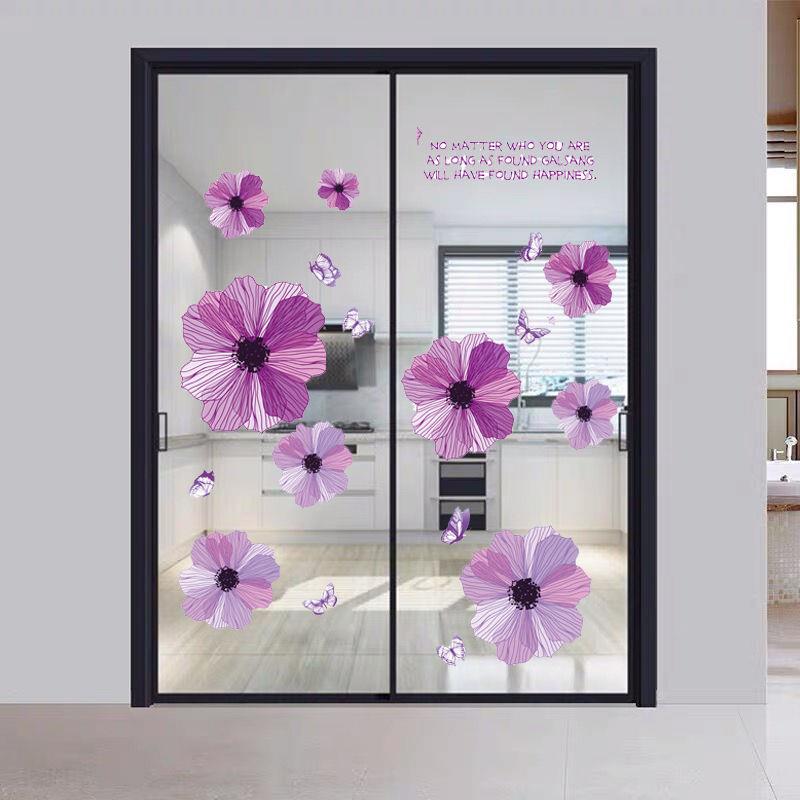 创意玻璃贴纸厨房拉门装饰防撞贴客厅阳台移门贴画贴花自粘防水
