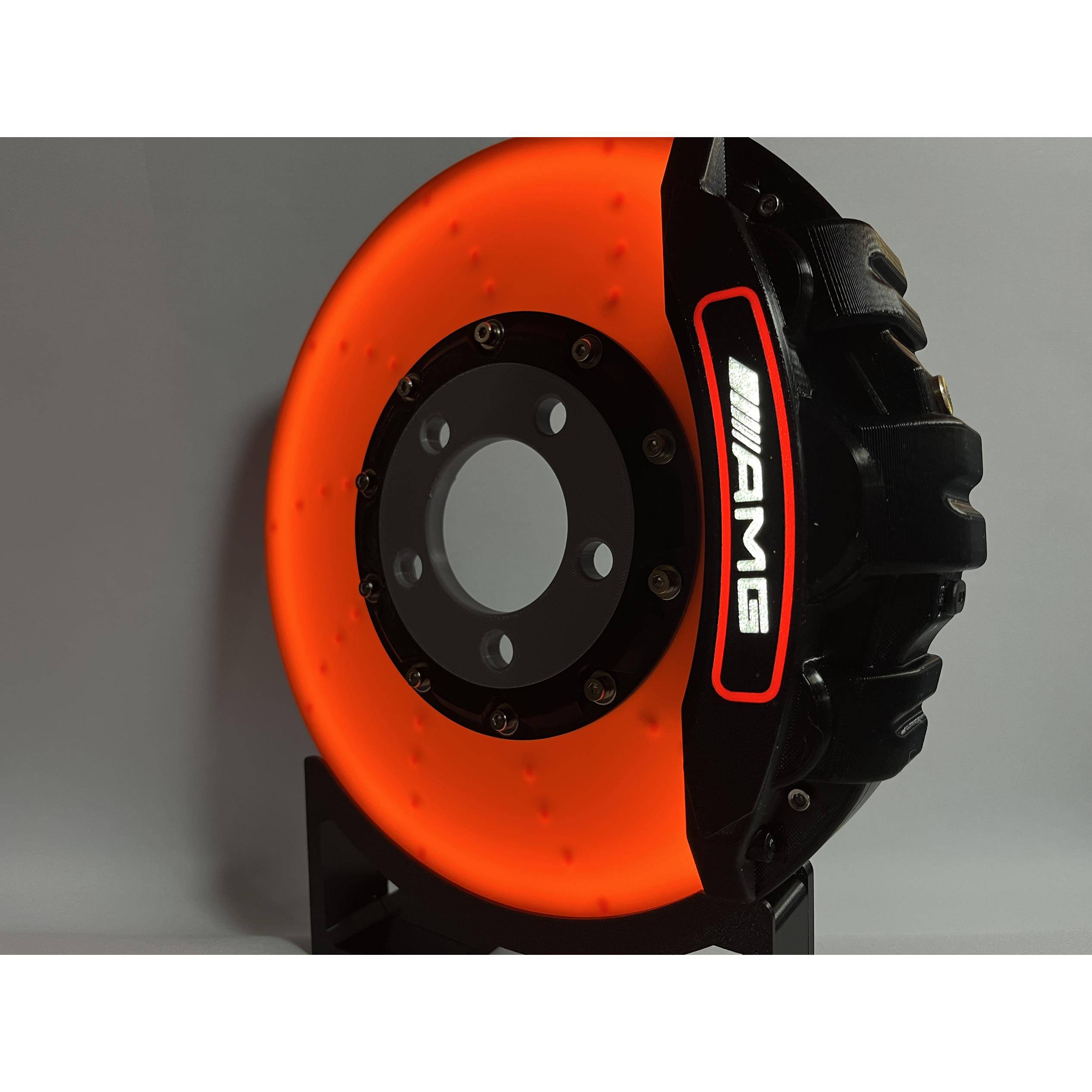 小众灯箱AMG卡钳碟煞盘汽车爱好者3D打印创意桌面壁挂LED气氛灯