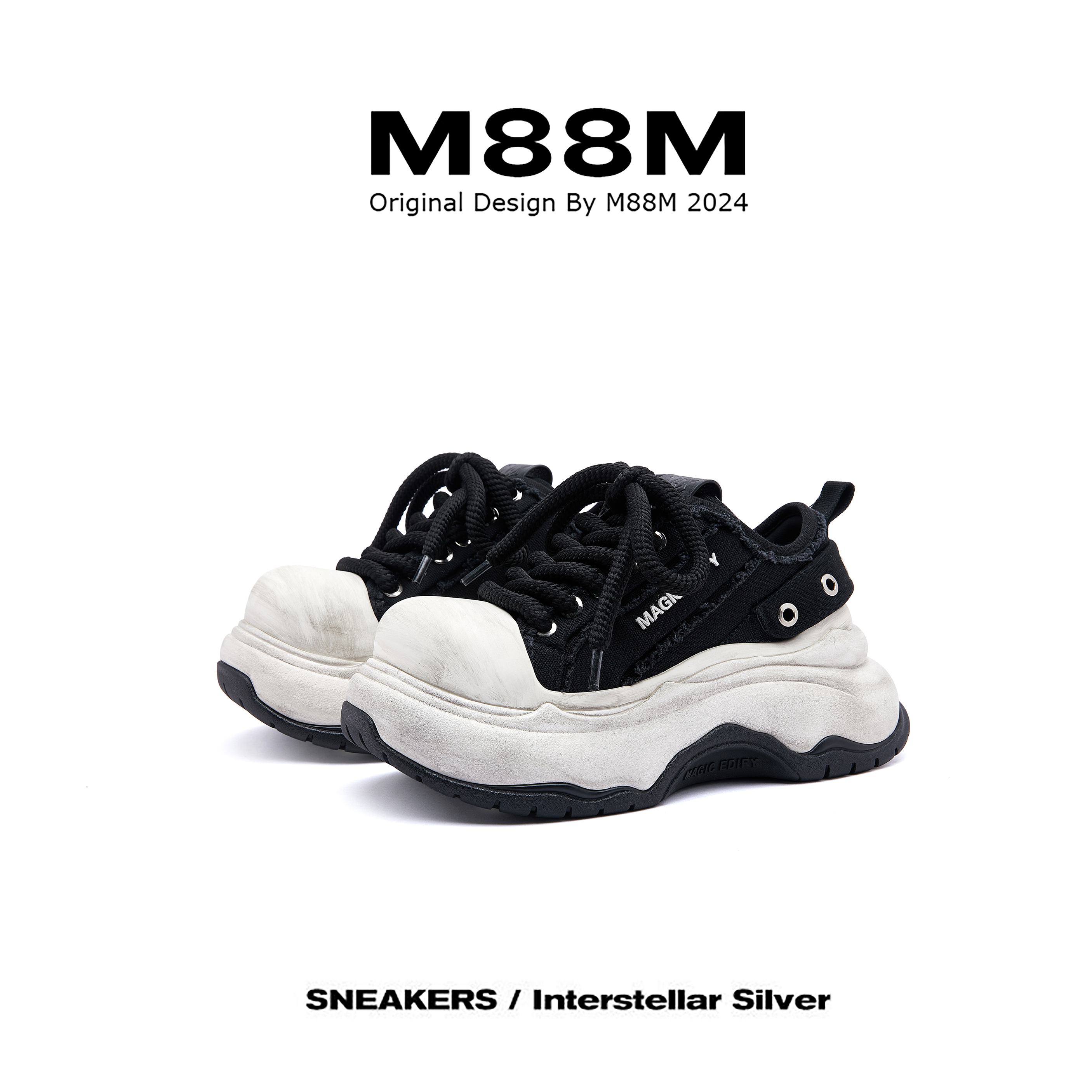 M88M新款增高厚底大头鞋女