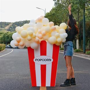 大号爆米花麦当劳KT板活动推广布置盒子儿童网红拍照打卡美陈气氛