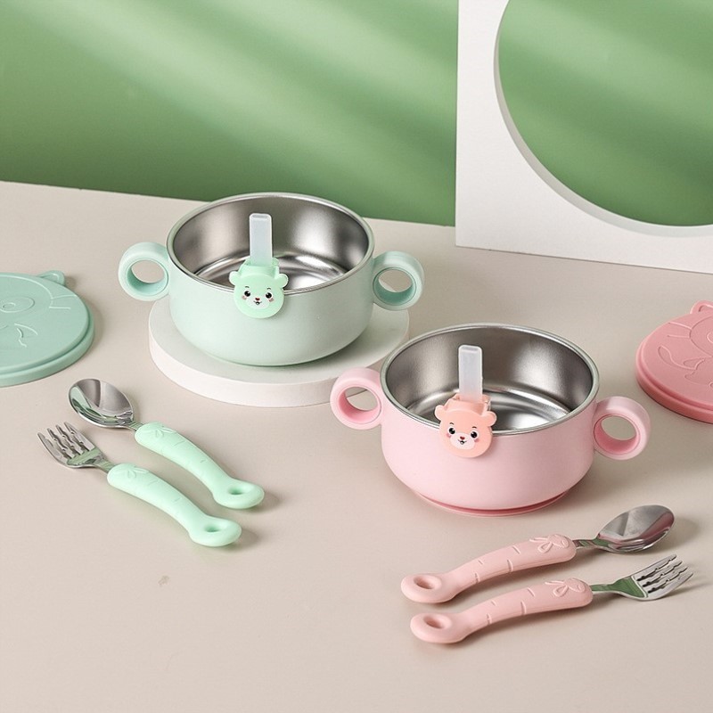 外出碗婴儿儿童辅食宝宝月龄吃饭恒温专用礼物小喝汤周岁用辅食碗