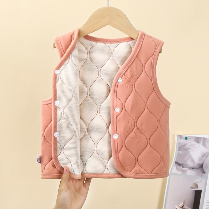 夹棉加厚棉衣中大童加绒马男童神器新款儿童学生薄款校服马甲宝宝